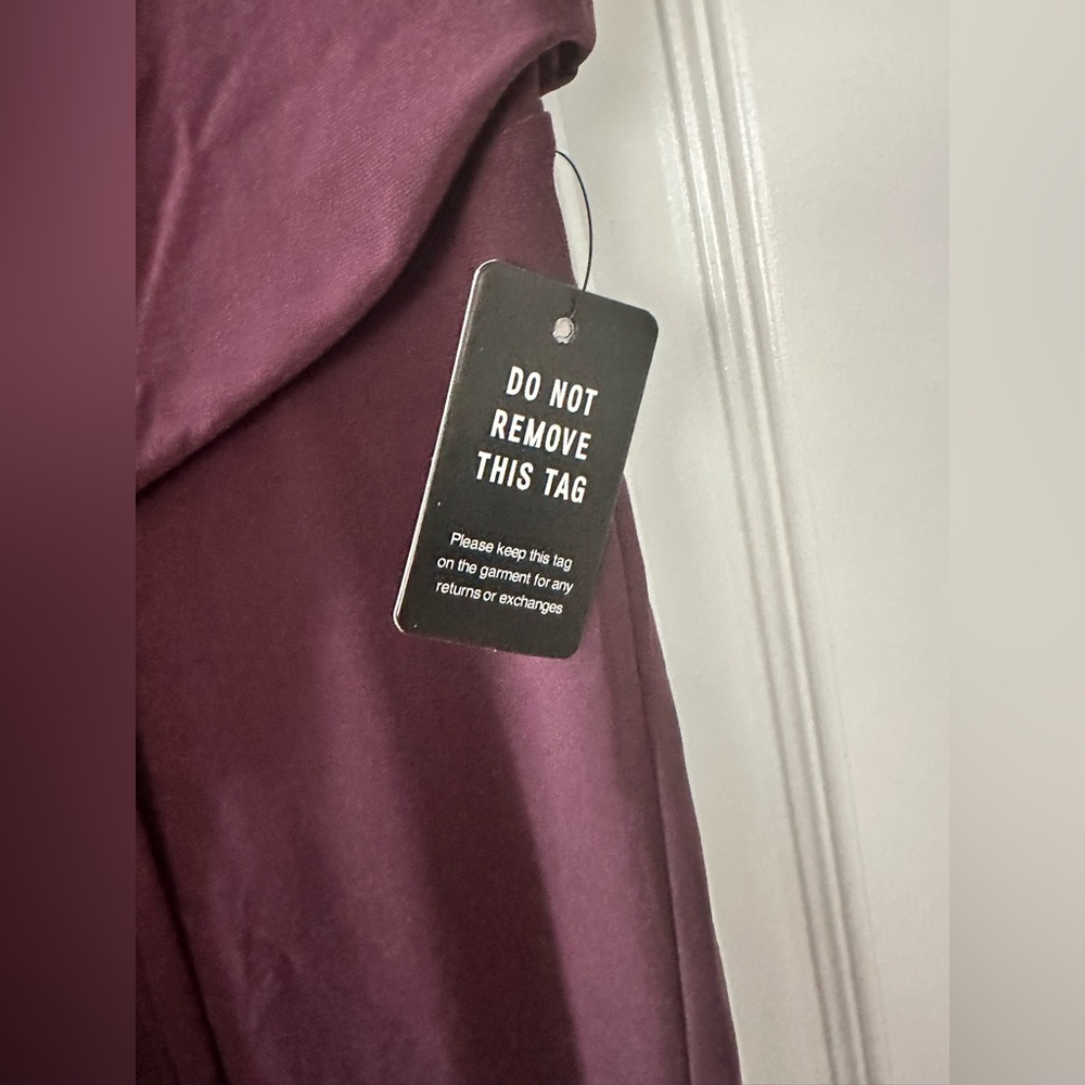 Express Elegant Purple Draped Dress - Size Medium - Picture 3 of 10